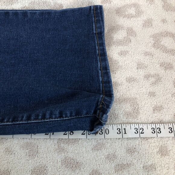 Nine west jeans women’s 12 blue denim dark boot cut stretch - Picture 8 of 9